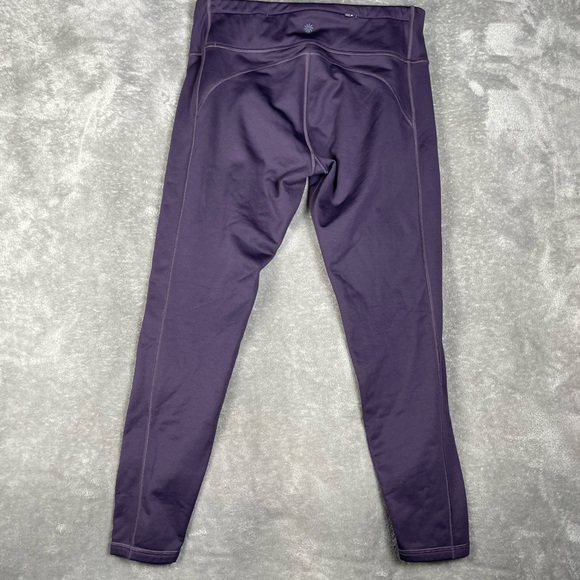 Athleta Leggings Womens L Primaloft Alpine Valley Tight Fleece Lined Purple - Picture 5 of 9